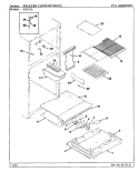 FREEZER COMPARTMENT Diagram and Parts List for RTS17A BH21A Maytag Refrigerator