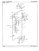 OUTER DOOR Diagram and Parts List for RTS17A BH21A Maytag Refrigerator