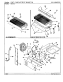 UNIT COMPARTMENT Diagram and Parts List for RTS17A BH21A Maytag Refrigerator