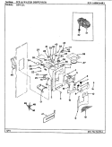 ICE & WATER DISPENSER Diagram and Parts List for RSW22A BM31A Maytag Refrigerator