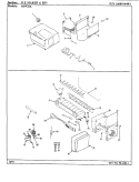 ICE MAKER & BIN Diagram and Parts List for RSW22A BM31A Maytag Refrigerator