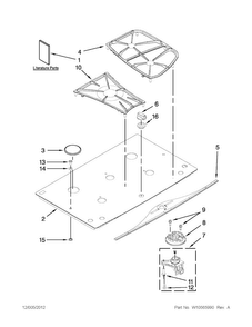 Cooktop, Burner And Grate Parts Diagram and Parts List for JGC9536BDB17  Jenn-Air Cooktop