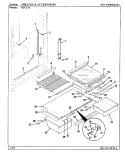 SHELVES & ACCESSORIES Diagram and Parts List for RTC17A BH26A Maytag Refrigerator