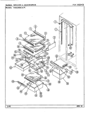 SHELVES & ACCESSORIES Diagram and Parts List for RSD2200CAE DM11A Maytag Refrigerator