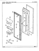 FRESH FOOD INNER DOOR Diagram and Parts List for RSD2200CAE DM11A Maytag Refrigerator