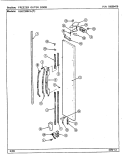 FREEZER OUTER DOOR Diagram and Parts List for RSD2200CAL DM12A Maytag Refrigerator