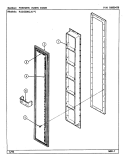 FREEZER INNER DOOR Diagram and Parts List for RSD2200CAE DM11A Maytag Refrigerator
