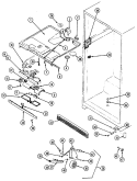 FRESH FOOD COMPARTMENT Diagram and Parts List for RTP2100CAL DH75A Maytag Refrigerator