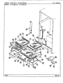 SHELVES & ACCESSORIES Diagram and Parts List for RTP2100CAL DH75A Maytag Refrigerator