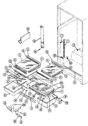 SHELVES & ACCESSORIES Diagram and Parts List for RTD2300CAE DH94B Maytag Refrigerator