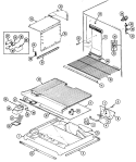 Part Location Diagram of 67176-60 Whirlpool NLATRIM, FRZ. SHELF FRONT