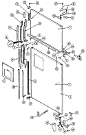 OUTER DOOR Diagram and Parts List for RTW22E0CAE  Maytag Refrigerator