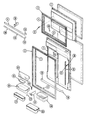 INNER DOOR Diagram and Parts List for RTW22E1DAE  Maytag Refrigerator