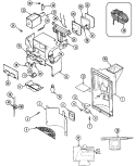 ICE & WATER DISPENSER Diagram and Parts List for RTW22E1DAE  Maytag Refrigerator