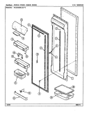 FRESH FOOD INNER DOOR Diagram and Parts List for RSD2400CAL DM42A Maytag Refrigerator
