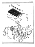 UNIT COMPARTMENT & SYSTEM Diagram and Parts List for RTD21E0CAL  Maytag Refrigerator