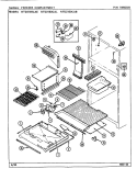 FREEZER COMPARTMENT Diagram and Parts List for RTD21E0CAL  Maytag Refrigerator