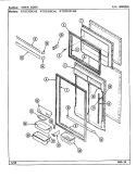 INNER DOOR Diagram and Parts List for RTD21E0CAL  Maytag Refrigerator