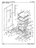 SHELVES & ACCESSORIES Diagram and Parts List for RSW2400BAE CM86A International Refrigerator