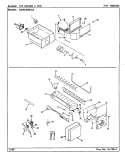 ICE MAKER & BIN Diagram and Parts List for RSW2400BAE CM86A International Refrigerator