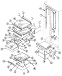 Part Location Diagram of 69817-1 Whirlpool BAFFLE