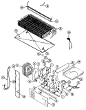 UNIT COMPARTMENT & SYSTEM Diagram and Parts List for RTD2100CGE  Maytag Refrigerator