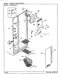 FREEZER COMPARTMENT Diagram and Parts List for RSW2400AAL CM81A Maytag Refrigerator