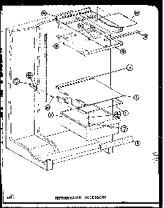 Refrigerator Accessory Diagram and Parts List for IMP2800A-P77314-1W  Amana Refrigerator