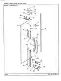 FRESH FOOD OUTER DOOR Diagram and Parts List for RSW2400AAL CM81A Maytag Refrigerator
