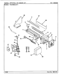 OPTIONAL ICE MAKER KIT Diagram and Parts List for RSC2000AAW CM01A Maytag Refrigerator