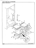 SHELVES & ACCESSORIES Diagram and Parts List for RTD2100AAW CH71B Maytag Refrigerator