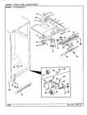FRESH FOOD COMPARTMENT Diagram and Parts List for RTD1700AAW CH31A Maytag Refrigerator