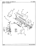 OPTIONAL ICE MAKER KIT Diagram and Parts List for RTC1900AAL CH55B Maytag Refrigerator