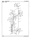 DOOR (OUTER) Diagram and Parts List for RTD21A AH71C Maytag Refrigerator