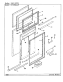 INNER DOOR Diagram and Parts List for RTS1700AAW CH21A Maytag Refrigerator