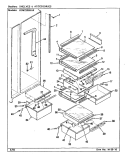 SHELVES & ACCESSORIES Diagram and Parts List for RSW2200BAE CM36A Maytag Refrigerator