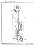 FRESH FOOD OUTER DOOR Diagram and Parts List for RSW2200BAE CM36A Maytag Refrigerator