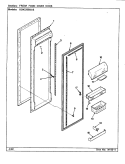 FRESH FOOD INNER DOOR Diagram and Parts List for RSW2200BAE CM36A Maytag Refrigerator