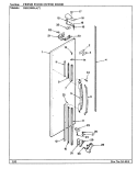 FRESH FOOD OUTER DOOR Diagram and Parts List for RSD2000AAW CM05A Maytag Refrigerator