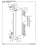 FREEZER OUTER DOOR Diagram and Parts List for RSD2000AAW CM05A Maytag Refrigerator