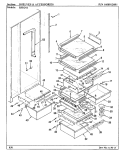 SHELVES & ACCESSORIES Diagram and Parts List for RSD24A BM41A Maytag Refrigerator