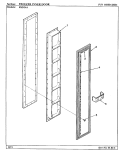 FREEZER INNER DOOR Diagram and Parts List for RSD24A BM41A Maytag Refrigerator
