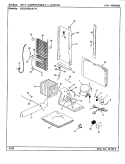 UNIT COMPARTMENT & SYSTEM Diagram and Parts List for RSD2400AAL CM41B Maytag Refrigerator