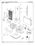 UNIT COMPARTMENT & SYSTEM Diagram and Parts List for ERSW24A AM85A Maytag Refrigerator