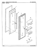 FRESH FOOD INNER DOOR Diagram and Parts List for ERSW24A AM85A Maytag Refrigerator