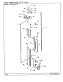 FRESH FOOD OUTER DOOR Diagram and Parts List for RSW2200AAL CM31A Maytag Refrigerator