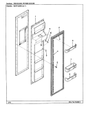FREEZER INNER DOOR Diagram and Parts List for RSW2200AAL CM31A Maytag Refrigerator