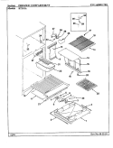 FREEZER COMPARTMENT Diagram and Parts List for RTD23A AH93A Maytag Refrigerator