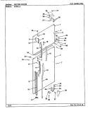 OUTER DOOR Diagram and Parts List for RTD23A AH93A Maytag Refrigerator