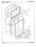INNER DOOR Diagram and Parts List for RTD23A AH93A Maytag Refrigerator
